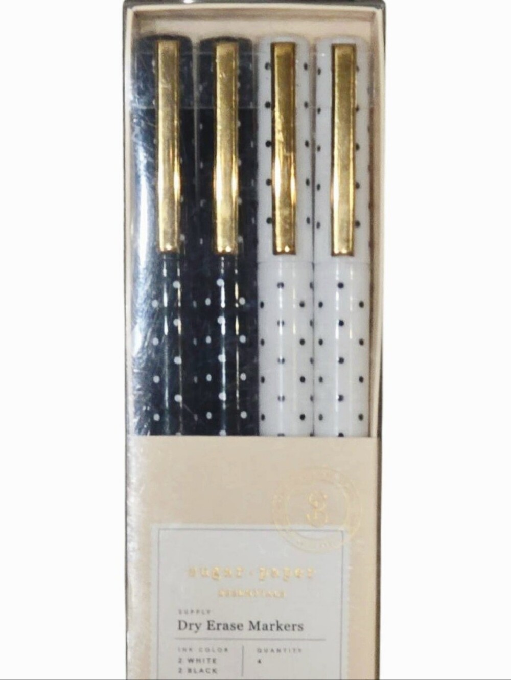 Sugar Paper Essentials 4-PK Polka Dot Dry Erase Markers